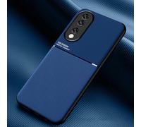 COMAKU Funda para Honor 90 5G, Ultrafino Textura Antideslizante PU + TPU Silicona Fundas Carcasa - Azul