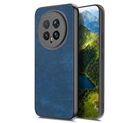 COMAKU Funda para Honor Magic8 Pro, PU Cuero + TPU Silicona Fundas Carcasa Case Cover - Azul
