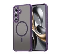 COMAKU Funda para Motorola Moto G56 5G, [Protección Lente Cámara] [Protección Militar] PC + TPU Silicona Magnética Translúcida Mate Trasera Fundas Carcasa, Púrpura