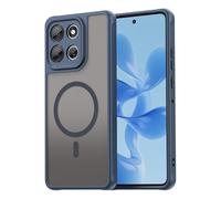 COMAKU Funda para Motorola Moto G86 5G, [Protección Lente Cámara] [Protección Militar] PC + TPU Silicona Magnética Translúcida Mate Trasera Fundas Carcasa, Azul