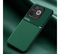 COMAKU Funda para OPPO A5 Pro 5G, Ultrafino Textura Antideslizante PU + TPU Silicona Fundas Carcasa - Verde
