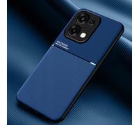 COMAKU Funda para OPPO A6 Pro 5G/4G, Ultrafino Textura Antideslizante PU + TPU Silicona Fundas Carcasa - Azul