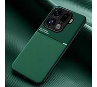 COMAKU Funda para OPPO Find X9 Pro, Ultrafino Textura Antideslizante PU + TPU Silicona Fundas Carcasa - Verde