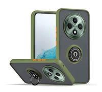 COMAKU Funda para OPPO Reno 12 FS 5G / Reno 12F 5G, Anti-Scratch Carcasa con 360 Soporte Hard PC y Silicona TPU Bumper Antigolpes Case para OPPO Reno 12 FS 5G / Reno 12F 5G - Ejército Verde