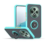 COMAKU Funda para OPPO Reno 12 FS 5G / Reno 12F 5G, Anti-Scratch Carcasa con 360 Soporte Hard PC y Silicona TPU Bumper Antigolpes Case para OPPO Reno 12 FS 5G / Reno 12F 5G - Cielo Azul