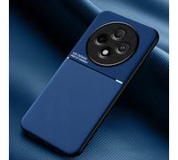 COMAKU Funda para OPPO Reno 12 FS 5G / Reno 12F 5G, Ultrafino Textura Antideslizante PU + TPU Silicona Fundas Carcasa - Azul