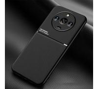 COMAKU Funda para Realme 11 Pro+ (Plus)/Realme 11 Pro 5G, Ultrafino Textura Antideslizante PU + TPU Silicona Fundas Carcasa - Negro
