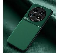COMAKU Funda para Realme 13 Pro 5G / Realme 13 Pro Plus 5G, Ultrafino Textura Antideslizante PU + TPU Silicona Fundas Carcasa - Verde