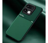 COMAKU Funda para Realme 16 Pro+/16 Pro Plus 5G, Ultrafino Textura Antideslizante PU + TPU Silicona Fundas Carcasa - Verde