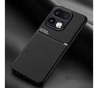 COMAKU Funda para Realme 16 Pro+/16 Pro Plus 5G, Ultrafino Textura Antideslizante PU + TPU Silicona Fundas Carcasa - Negro