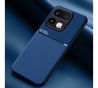 COMAKU Funda para Realme 16 Pro+/16 Pro Plus 5G, Ultrafino Textura Antideslizante PU + TPU Silicona Fundas Carcasa - Azul