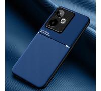 COMAKU Funda para Realme GT 7 / Realme GT 7T, Ultrafino Textura Antideslizante PU + TPU Silicona Fundas Carcasa - Azul
