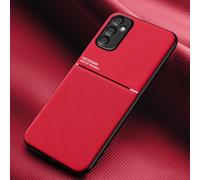 COMAKU Funda para Samsung Galaxy A05s, Ultrafino Textura Antideslizante PU + TPU Silicona Fundas Carcasa - Rojo