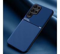 COMAKU Funda para Samsung Galaxy S26 Ultra, Ultrafino Textura Antideslizante PU + TPU Silicona Fundas Carcasa - Azul
