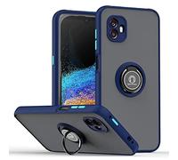 COMAKU Funda para Samsung Galaxy Xcover 6 Pro, Anti-Scratch Carcasa con 360 Soporte Hard PC y Silicona TPU Bumper Antigolpes Case para Samsung Galaxy Xcover 6 Pro - Azul Real