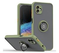 COMAKU Funda para Samsung Galaxy Xcover 6 Pro, Anti-Scratch Carcasa con 360 Soporte Hard PC y Silicona TPU Bumper Antigolpes Case para Samsung Galaxy Xcover 6 Pro - Ejército Verde