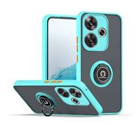 COMAKU Funda para Xiaomi Poco F6 5G, Anti-Scratch Carcasa con 360 Soporte Hard PC y Silicona TPU Bumper Antigolpes Case para Xiaomi Poco F6 5G - Cielo Azul