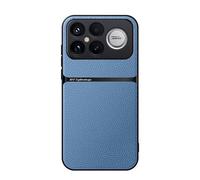 COMAKU Funda para Xiaomi Poco F8 Ultra, Premium Ultrafino Textura Antideslizante PU + TPU Silicona Fundas Carcasa - Azul Claro