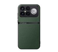 COMAKU Funda para Xiaomi Poco F8 Ultra, Premium Ultrafino Textura Antideslizante PU + TPU Silicona Fundas Carcasa - Verde
