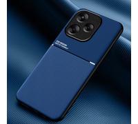 COMAKU Funda para Xiaomi Poco M6 4G / Redmi 13 4G, Ultrafino Textura Antideslizante PU + TPU Silicona Fundas Carcasa - Azul