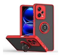 COMAKU Funda para Xiaomi Redmi Note 12 5G/Xiaomi Poco X5 5G, Anti-Scratch Carcasa con 360 Soporte Hard PC y Silicona TPU Bumper Antigolpes Case para Redmi Note 12 5G/Poco X5 5G - Rojo