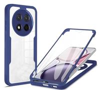 COMAKU Funda para Xiaomi Redmi Note 15 5G/Xiaomi Poco M8 5G, 360 Grados y Protector Antigolpes [Ultra Hybrid] Transparent PC Dura Resistente + Silicona Bumper, Doble Cara Carcasa - Azul