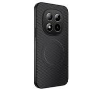 COMAKU Funda para Xiaomi Redmi Note 15 5G/Xiaomi Poco M8 5G, Luxury Fibra de Carbono Textura Antideslizante PU Cuero + TPU Silicona con Marco Fundas Carcasa - Negro
