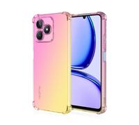 COMAKU Funda Realme Note 50 - Carcasa Ultraligera y Delgada de TPU con Protección a Prueba de Golpes, Elegante Diseño Transparente Degradado para Realme Note 50 - Oro Rosado