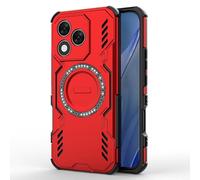 COMAKU Funda Ultra Armor para Honor 400 Lite, Carcasa Antigolpes TPU+PC, [Disipación Rápida de Calor] [Imán Fuerte] - Rojo