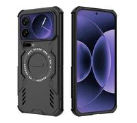 COMAKU Funda Ultra Armor para Xiaomi 17 Pro MAX, Carcasa Antigolpes TPU+PC, [Disipación Rápida de Calor] [Imán Fuerte] - Negro