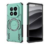 COMAKU Funda Ultra Armor para Xiaomi Redmi Note 14 Pro+ Plus 5G, Carcasa Antigolpes TPU+PC, [Disipación Rápida de Calor] [Imán Fuerte] - Verde