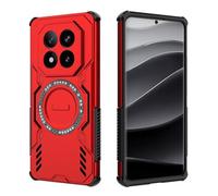 COMAKU Funda Ultra Armor para Xiaomi Redmi Note 14 Pro+ Plus 5G, Carcasa Antigolpes TPU+PC, [Disipación Rápida de Calor] [Imán Fuerte] - Rojo