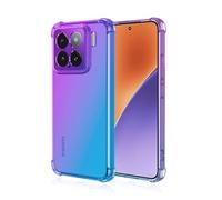 COMAKU Funda Xiaomi 15 - Carcasa Ultraligera y Delgada de TPU con Protección a Prueba de Golpes, Elegante Diseño Transparente Degradado para Xiaomi 15 - Azul Morado