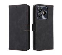 COMAKU Funda ZTE Blade A75 4G, Flip Carcasa con Bloqueo de RFID, Magnetic Cerrado, Teléfono móvil a Prueba de Golpes Carcasa -Negro