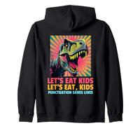 Comamos niños (Error de ortografía Divertido del Maestro) Sudadera con Capucha