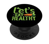 Comamos una vida saludable basada en plantas PopSockets PopGrip Adhesivo
