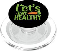Comamos una vida saludable basada en plantas PopSockets PopGrip para MagSafe