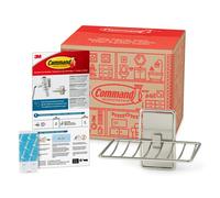 Comandante de jabn por daos daos sin daos al bao sin herramientas Soporte de jabn de barra 1 plato de jabn de nquel satinado y 2 tiras de