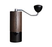 Comandante Molinillo de café de cristal, color marrón y plateado