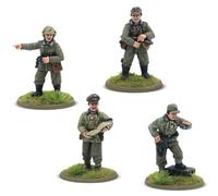 Comandantes de pelotón del ejército alemán, miniaturas a escala de 28 mm para acción de pernos altamente detalladas, miniaturas de la Segunda Guerra Mundial para juegos de guerra de mesa