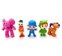 Comansi - Set Colección Pocoyo 5 Figuras: Pocoyo, Elly, Pato, Loula Nina