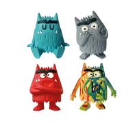 Comansi Set Multicolor Colección Monstruo de Colores (4 Figuras)