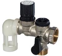 Comap 889216 Grupo de Seguridad 889 de Acero Inoxidable acodado para Calentador de Agua, acumulus - 20 x 27 o 3/4", Gris