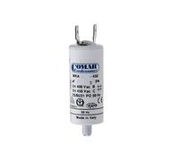 COMAR 63019 Condensador Mka 70 Uf 5% 450 V con Espiga M8 y Faston Doble, Blanco