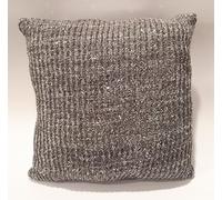 Comarco Sa Cojín Gris con Lentejuelas Plateadas 45x45 cm