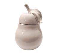 Comarco Sa Pera de cerámica blanca con tapa 14x23 cm