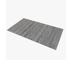 Comart, Alfombra Bamboo Style, para Cocina, salón, baño, bambú Efecto Shabby Chic, Fondo Antideslizante, Gris, 50 x 240 cm
