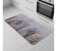 Comart - Alfombra de Cocina Austin - Impermeable - Antideslizante - Antimanchas - Lavable en Lavadora - Alfombra de poliéster - para Pasillo y Cocina - Made in Italy - Lavanda Francia - 50 x 100 cm