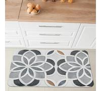 Comart - Alfombra de Cocina Málaga - Alfombra 100% PVC - Antimanchas - Antideslizante - Impermeable - Alfombra Lavable en Lavadora - Camino Moderno para Cocina y Pasillo - Geométrico - 55 x 75 cm