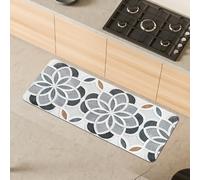 Comart - Alfombra de Cocina Málaga - Alfombra 100% PVC - Antimanchas - Antideslizante - Impermeable - Alfombra Lavable en Lavadora - Camino Moderno para Cocina y Pasillo - Geométrico - 55 x 130 cm